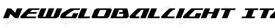 NewGlobalLight Italic字体转换